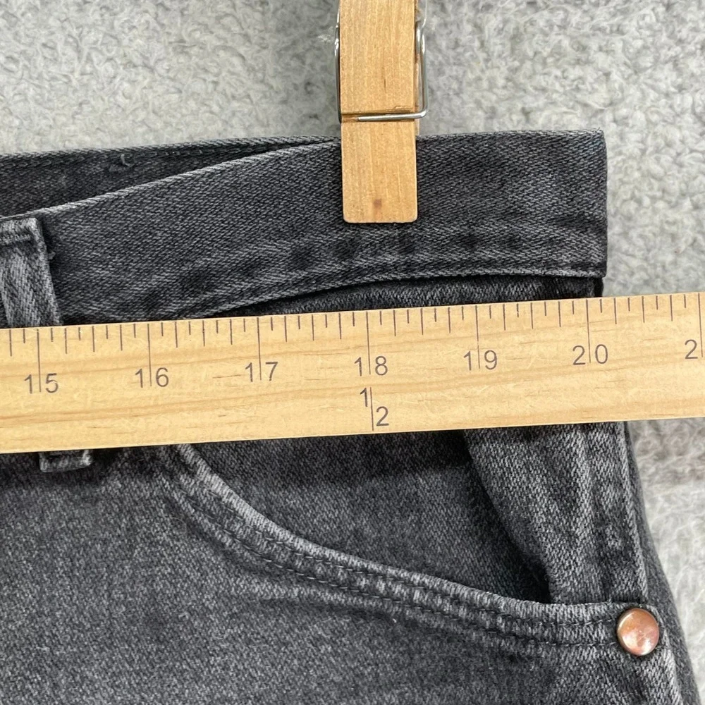 Wrangler 13MWZWK Cowboy Cut Mens Black Jeans 40x35* Faded Denim Straight‎ Leg